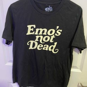 Brand New! women’s Large “emo’s not dead” t-shirt.